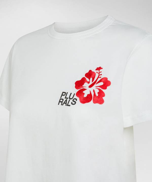 Peuterey T-shirt con ricamo tropicale Duty-free