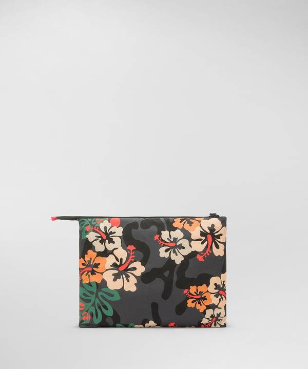 Peuterey Pochette in nylon con fantasia Italia
