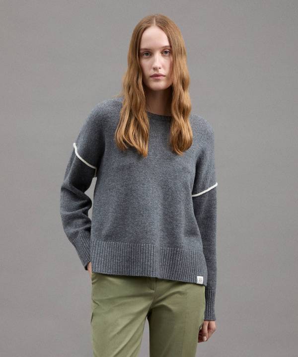 Peuterey Maglia In Misto Cachemire Con Dettagli A Contrasto Prezzo Ridotto