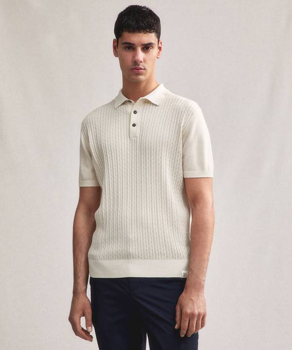 Peuterey Polo a treccia in tricot di cotone Offerte