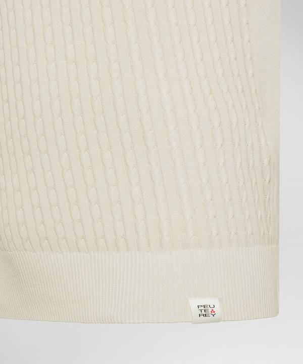 Peuterey Polo a treccia in tricot di cotone Offerte