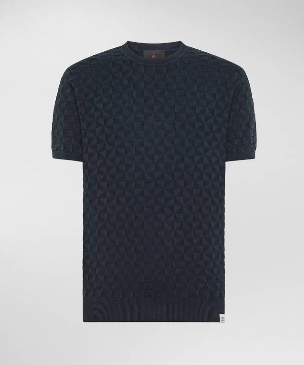 Peuterey T-shirt in tricot cotone 3D Saldi Di Fabbrica