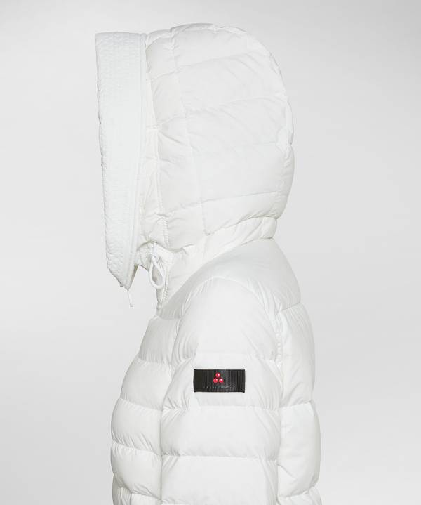 Peuterey Piumino Lungo Con Pelliccia In Tono Colore Shopping online