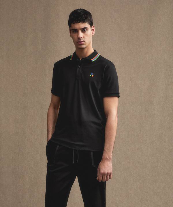 Peuterey Polo in piquet stretch di cotone e seta Offerta natalizia