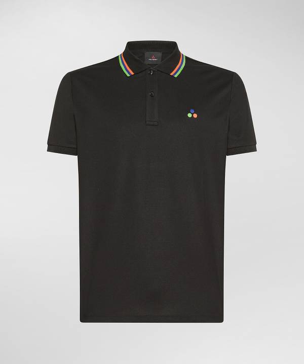 Peuterey Polo in piquet stretch di cotone e seta Offerta natalizia