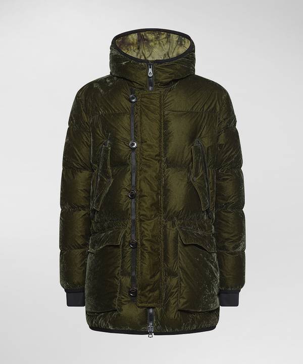 Peuterey Parka Lungo In Tessuto Made In Italy Offerte esclusive