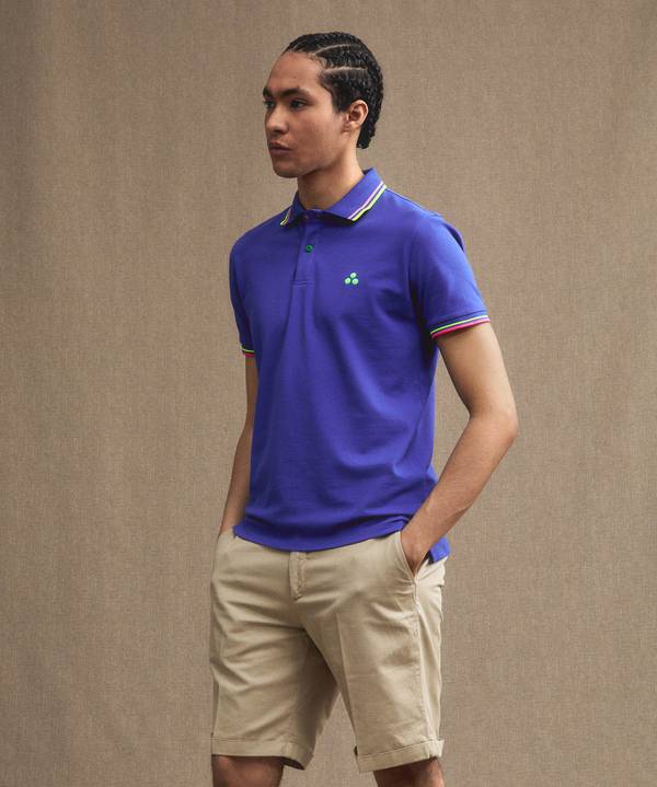Peuterey Polo in piquet con dettagli fluo Prezzo basso