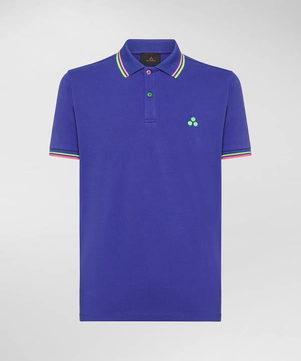 Peuterey Polo in piquet con dettagli fluo Prezzo basso