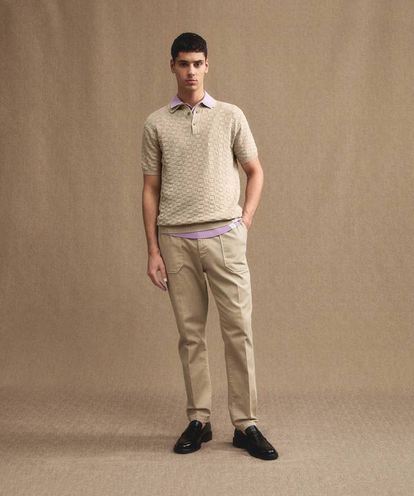 Peuterey Polo in cotone con effetto 3D