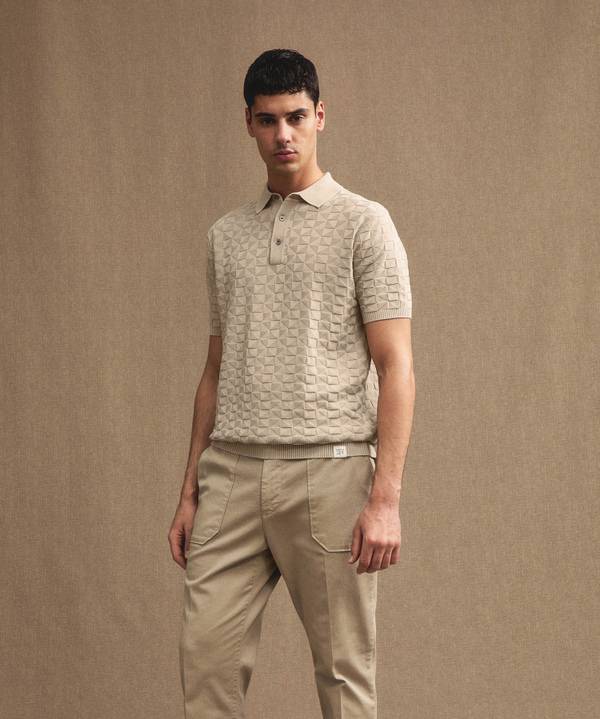 Peuterey Polo in cotone con effetto 3D Ultimi due giorni