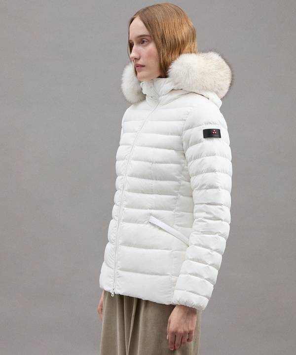 Peuterey Piumino Slim Con Pelliccia Fino al 60% di sconto