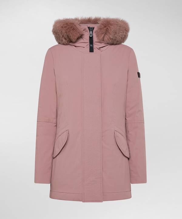 Peuterey Giacca Slim Con Pelliccia In Tono Colore Discount Store per i nuovi prodotti