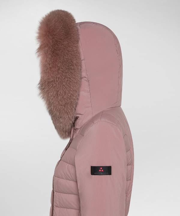 Peuterey Piumino Slim Con Pelliccia Super sconto