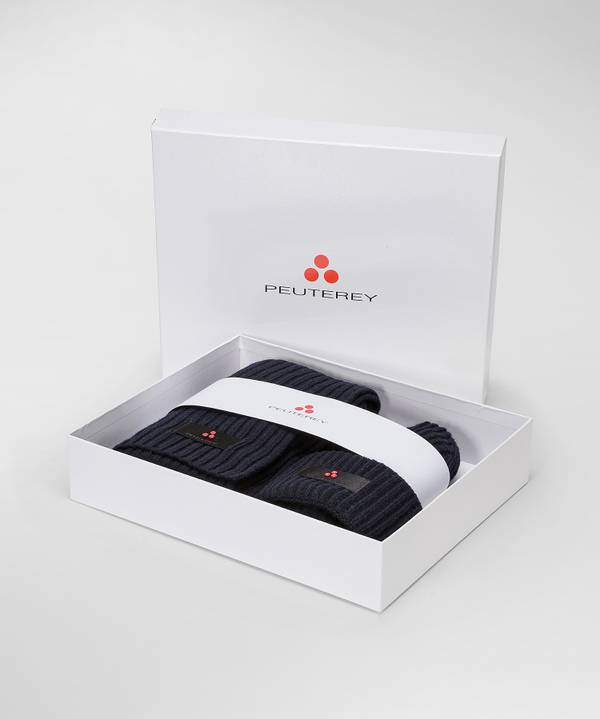 Peuterey Kit Berretto E Sciarpa Italia