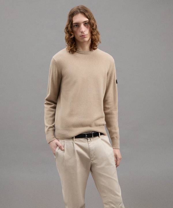Peuterey Maglia In Misto Lana Yak In Linea