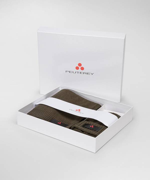 Peuterey Kit Berretto E Sciarpa In Misto Lana Shopping Online