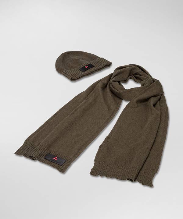 Peuterey Kit Berretto E Sciarpa In Misto Lana Shopping Online