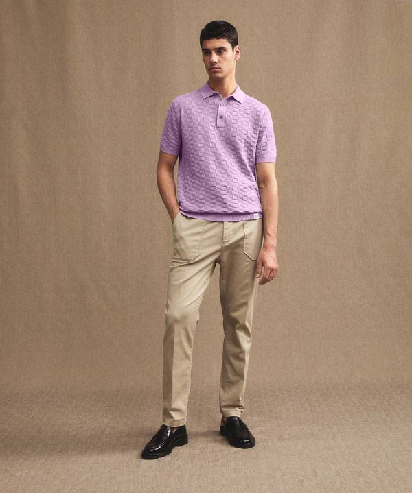 Peuterey Polo in cotone con effetto 3D
