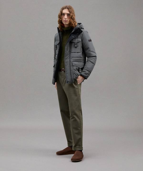 Peuterey Field Jacket In Microfibra Nuova
