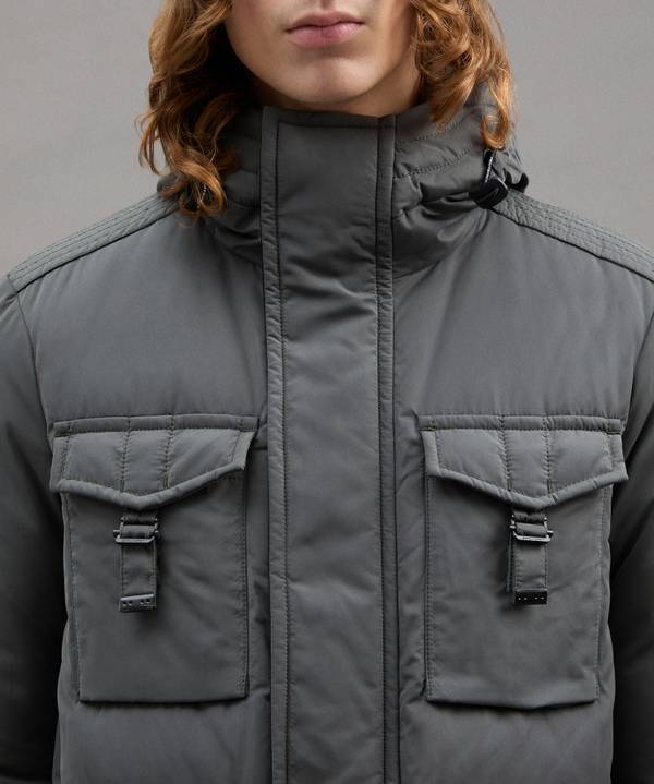 Peuterey Field Jacket In Microfibra Nuova