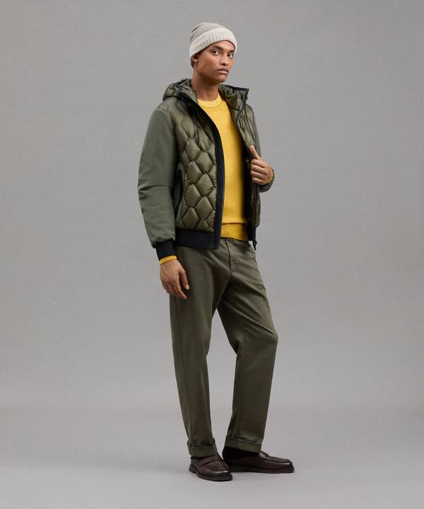 Peuterey Bomber Bimateriale Con Trapunta Geometrica Spedizione gratuita