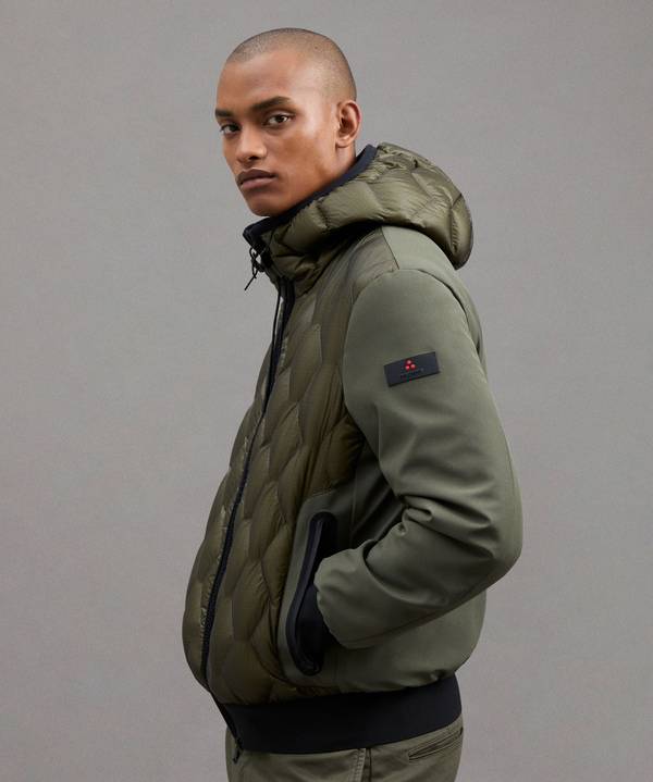Peuterey Bomber Bimateriale Con Trapunta Geometrica Spedizione gratuita