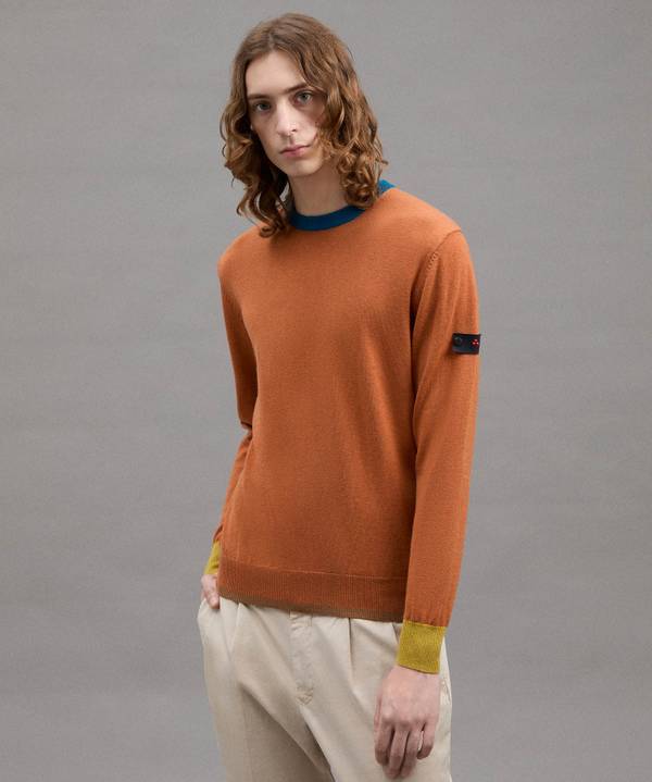 Peuterey Pullover In Tricot Misto Lana Con Dettagli A Contrasto Prezzo di fabbrica