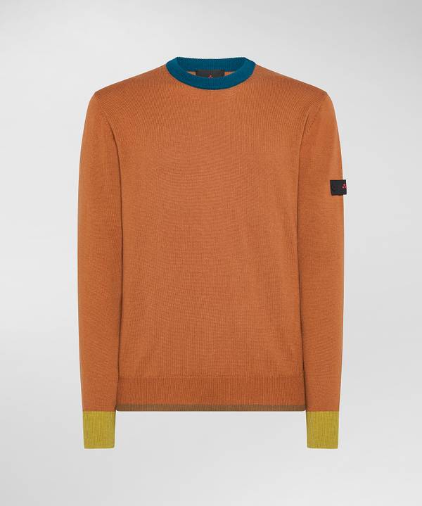 Peuterey Pullover In Tricot Misto Lana Con Dettagli A Contrasto Prezzo di fabbrica
