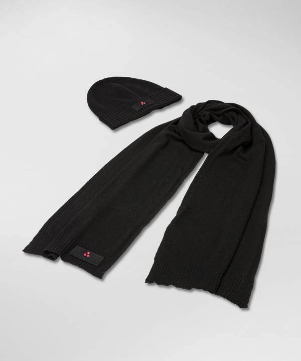 Peuterey Kit Berretto E Sciarpa In Misto Lana Black Friday