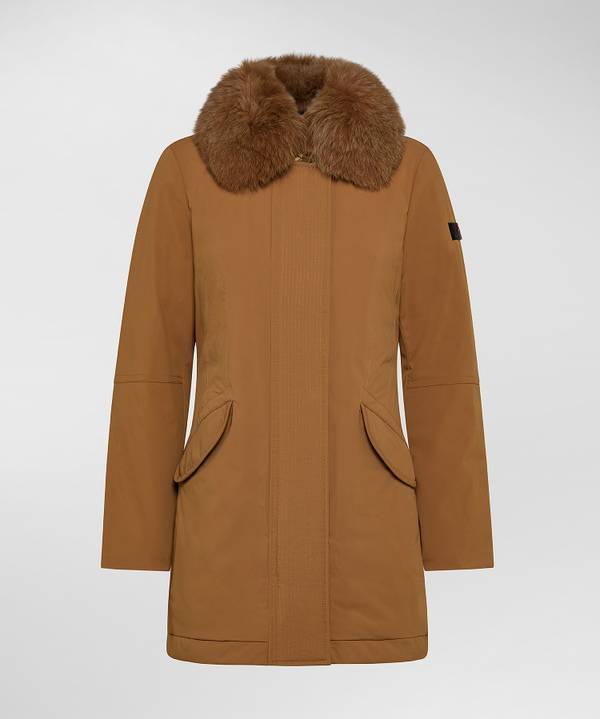 Peuterey Giacca Slim Con Pelliccia Offerta natalizia