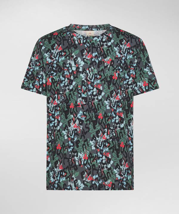 Peuterey T-shirt print all over Smaltimento dello stoccaggio