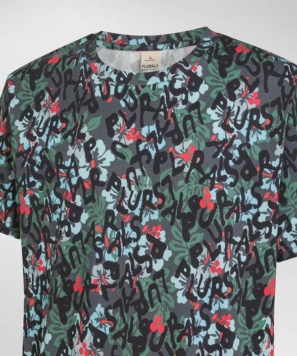 Peuterey T-shirt print all over Smaltimento dello stoccaggio