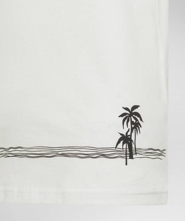 Peuterey T-Shirt over con decorazione palme Online Outlet