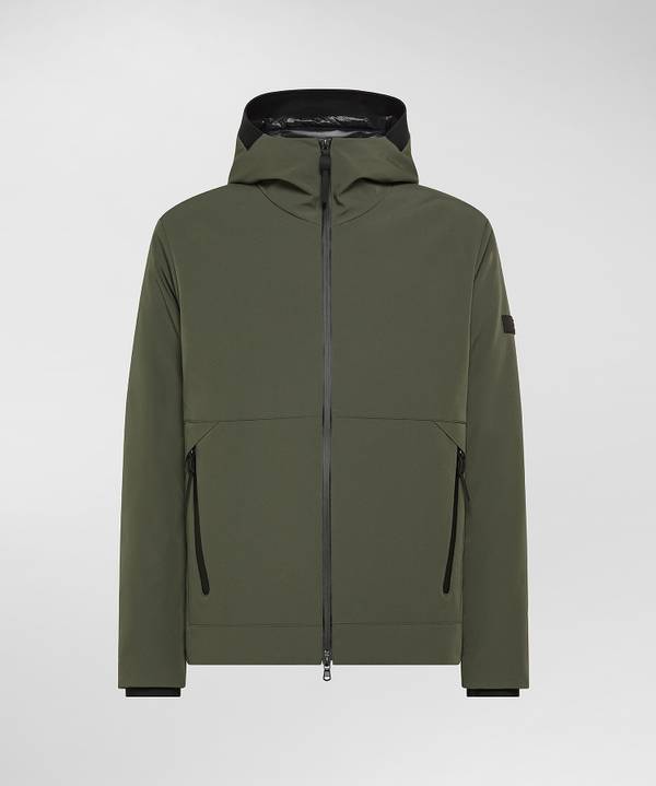 Peuterey Bomber Liscio In Primaloft Con Dettagli Neri