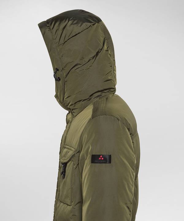 Peuterey Field Jacket In Taffeta’ Con Cappuccio In Pelliccia Sconti VIP