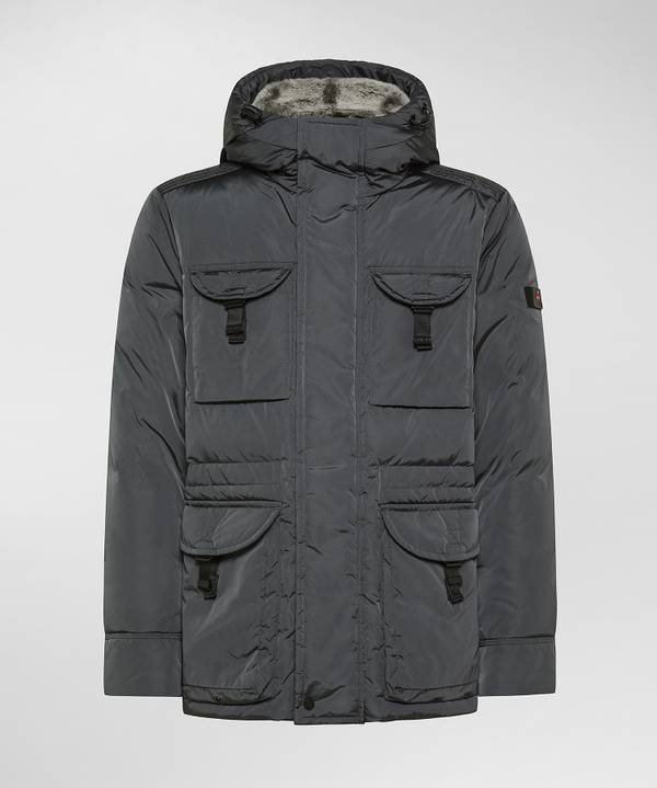 Peuterey Field Jacket In Taffeta’ Con Cappuccio In Pelliccia Fino al 65% di sconto