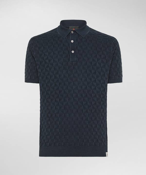 Peuterey Polo in cotone con effetto 3D In vendita