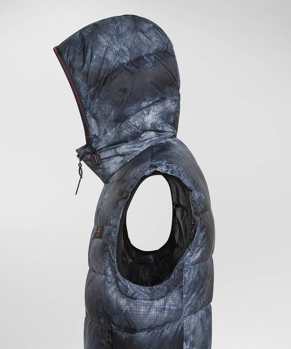 Peuterey Gilet Tie-Dye In Nylon Ripstop Nuovo