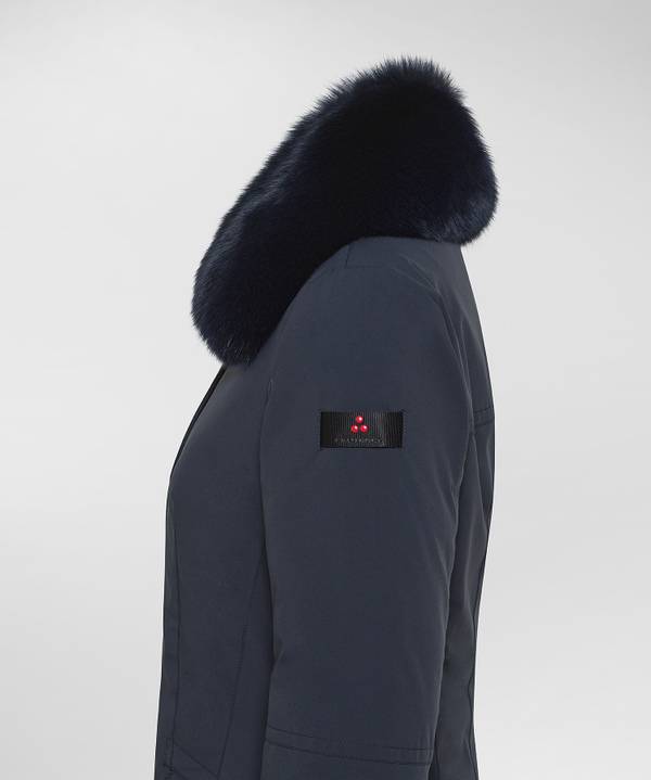Peuterey Giacca Slim Con Pelliccia Sottocosto