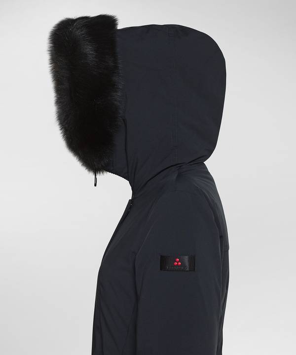 Peuterey Giacca Slim Con Pelliccia In Tono Colore Presa