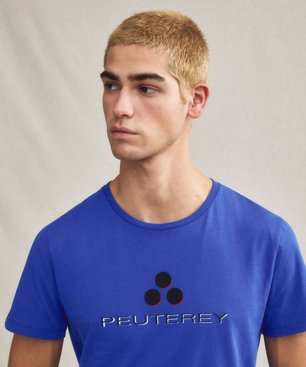 Peuterey T-shirt logata di cotone In Vendita