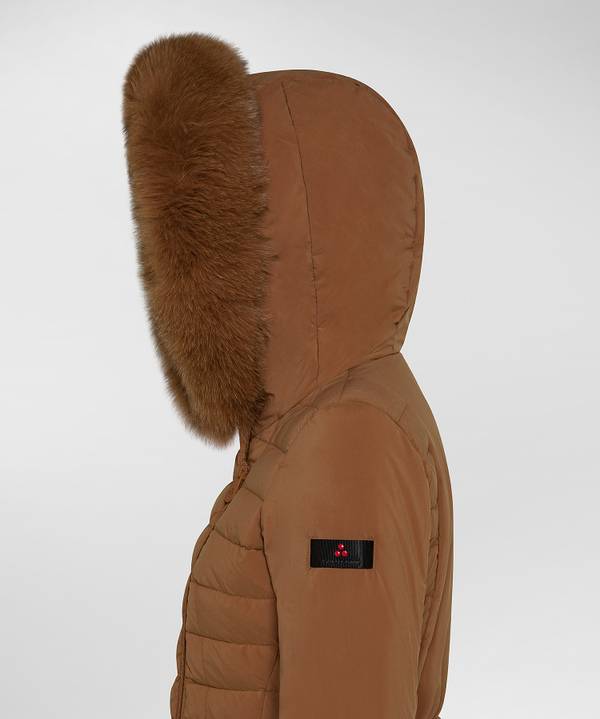 Peuterey Piumino Slim Con Pelliccia Spedizione gratuita