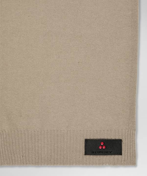 Peuterey Sciarpa In Tricot Misto Lana Con Fascetta Portalogo Sconto di tempo limitato