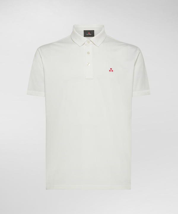Peuterey Polo in piquet stretch Lightning offer