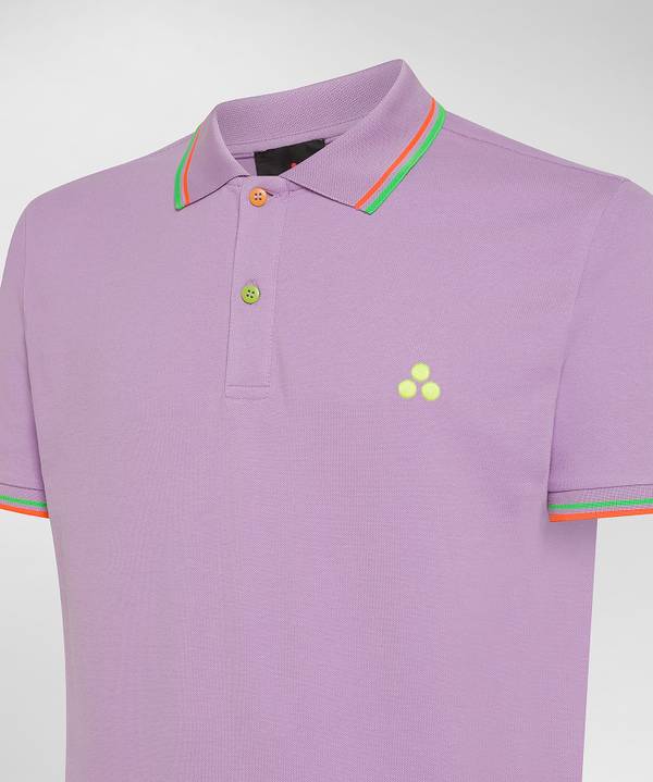 Peuterey Polo in piquet con dettagli fluo Grandi sconti
