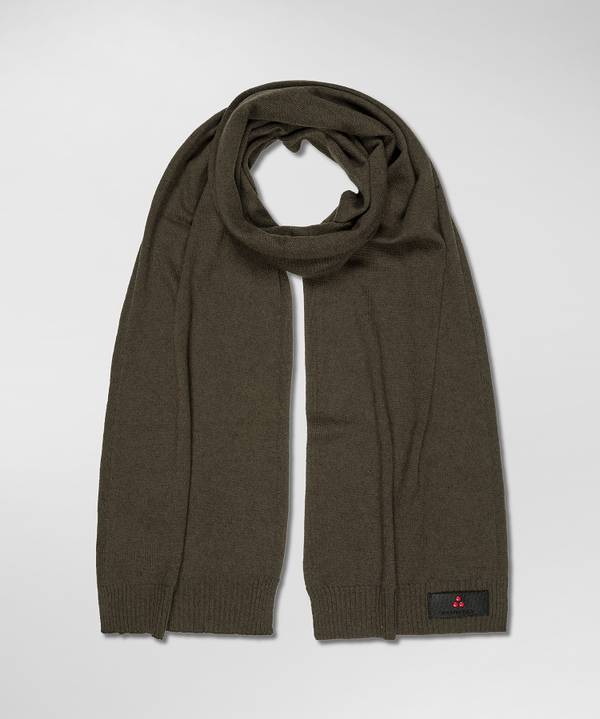 Peuterey Sciarpa In Tricot Misto Lana Con Fascetta Portalogo Nuovi prodotti