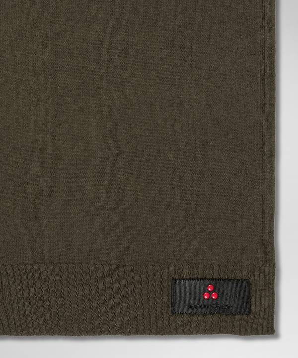 Peuterey Sciarpa In Tricot Misto Lana Con Fascetta Portalogo Nuovi prodotti