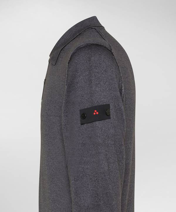 Peuterey Polo In Pura Lana Con Colletto Latest stili