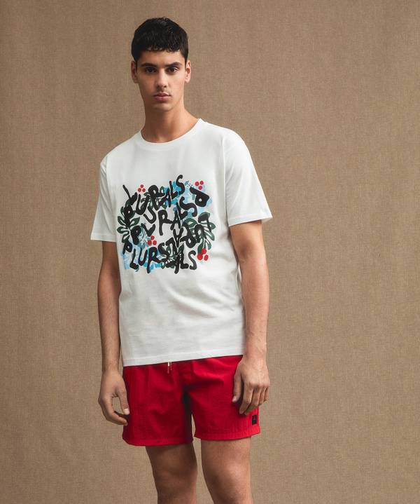 Peuterey T-shirt con lettering 50% di sconto con spedizione gratuita