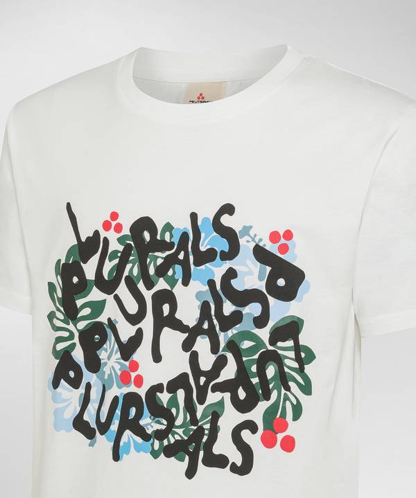Peuterey T-shirt con lettering 50% di sconto con spedizione gratuita